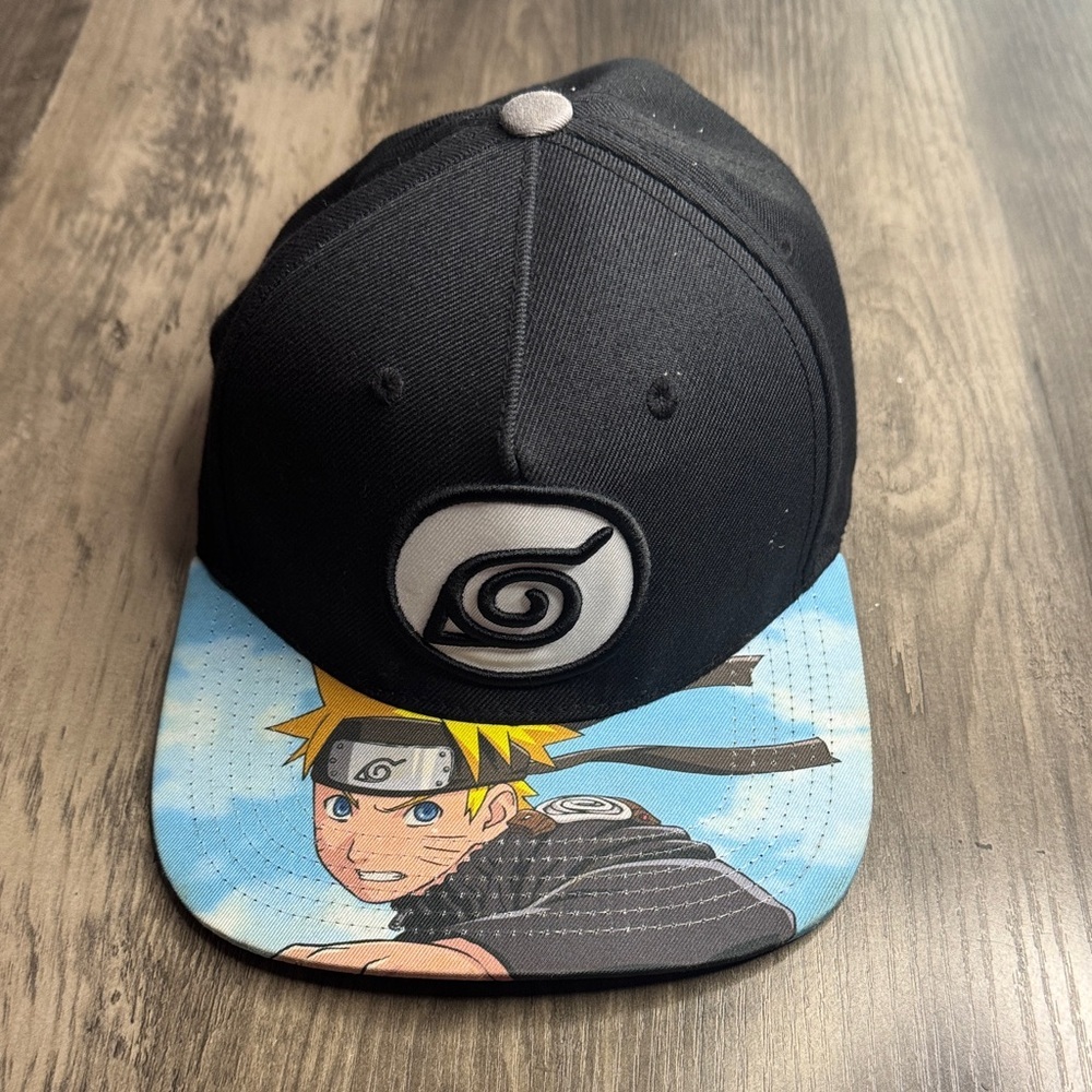 Naruto Shippuden Collection Black and Blue Snapback Hat